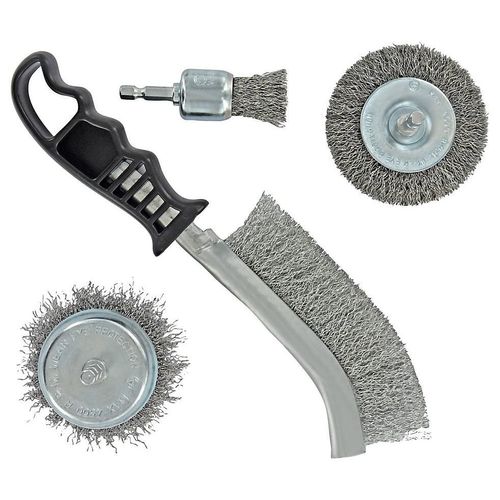 Brosse de décapage pour l'acier Tivoly, 4 pièces
