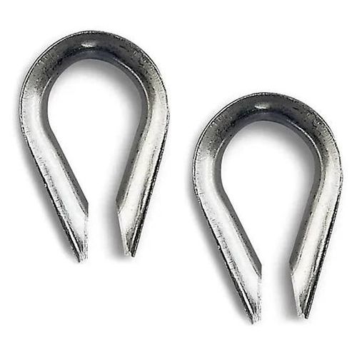 2 cosse-coeur en Inox ø 8 mm Acier inoxydable