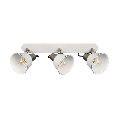 Lampe Murale Salle De Bain Métal 3 Spots Birzay Blanc