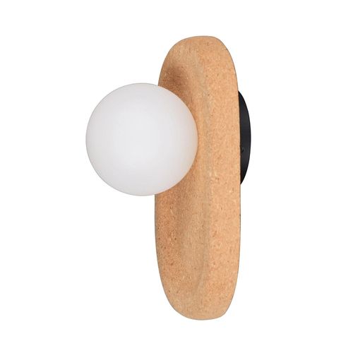 Lampe Murale Métal Et Liège Leshna Naturel