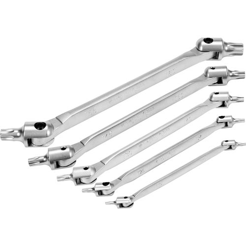 DOUBLES CLES TORX FLEXIBLES T15 x T20 T25 x T27 T30 x T45 T45 x T50 T55 x T60