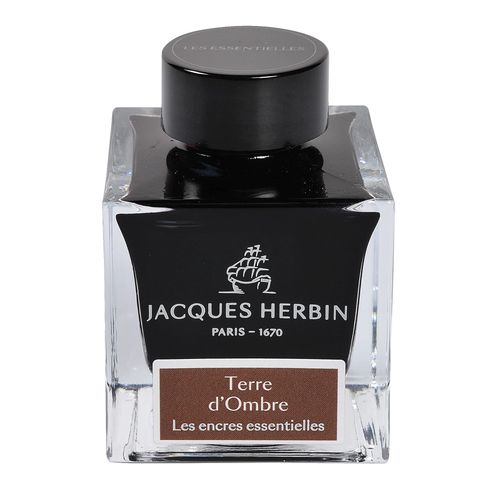 Encre Pour Calligraphie - Terre D'ombre - Les Encres Essentielles - Herbin - Flacon 50ml
