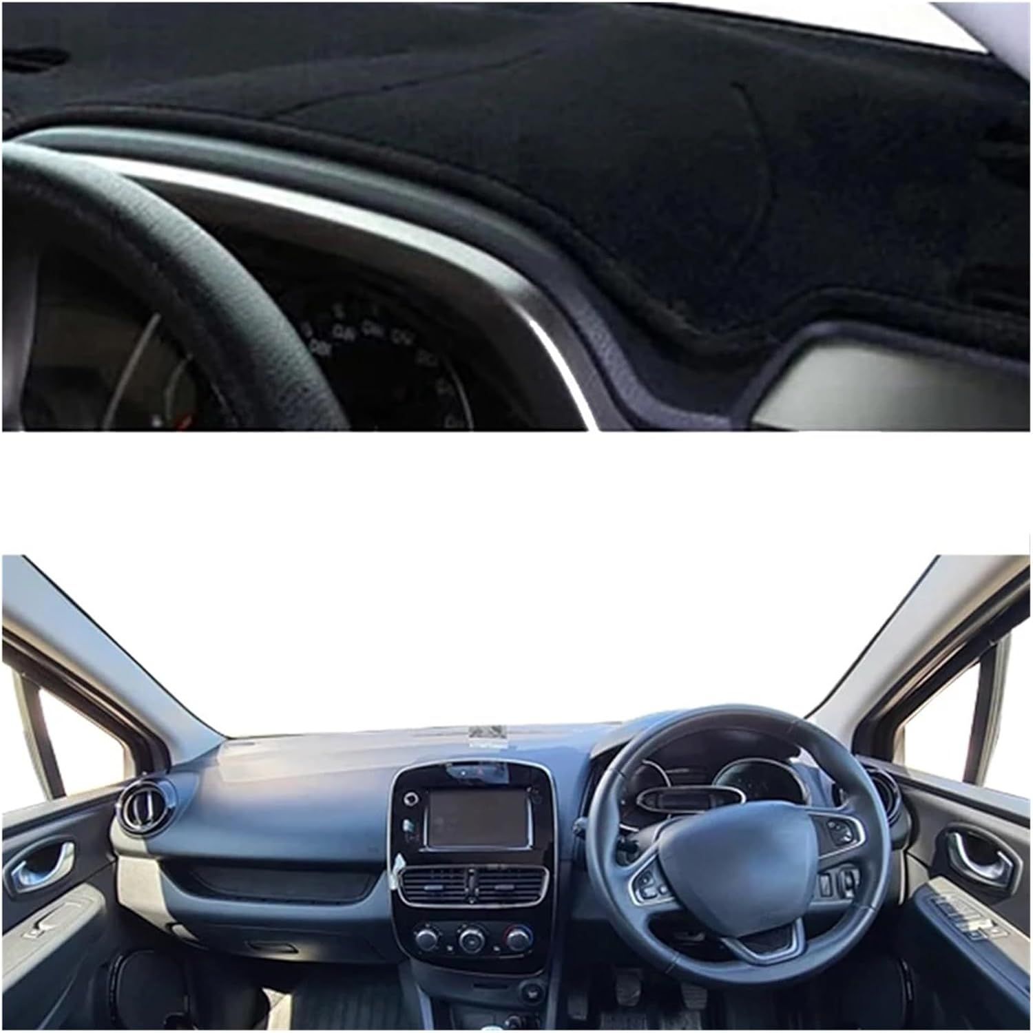 Tapis Couverture Tableau Bord Pour Clio Pour Lutecia 4 Iv 2013 2014 2015 2016 2017 2018 2019 2020 Tapis De Protection Pare-Soleil Pour Tableau De Bord De Voiture(Black Lhd)