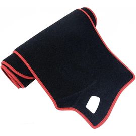 Tapis Couverture Tableau Bord Pour Clio Pour Lutecia Mk5 Bf 2020 2021 2022 2023 2024 Pad Pare-Soleil Coussin Antidérapant Anti-Uv Couverture Tableau Bord Voiture Tapis Tableau Bord(Red Edge,Conduite