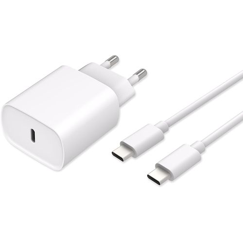 GOTHICANA BY EMPChargeur Power Delivery Usb-C 20W + Câble Usb-C Vers Usb-C - 150Cm - Blanc