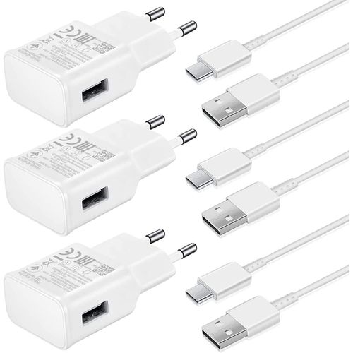GOTHICANA BY EMPChargeur S8 S9 Super Applicable Pour Galaxy A34 A54 5G A15 A14 A13 A53, S22 S21 S20 +/Fe/Plus/Ultra, A05S A55 A35 A52 A51 A25 A72, S10 S9 Note 20 Z Flip 4, Avec 1.5M Cable Usb Type C,