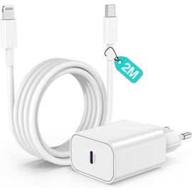 GOTHICANA BY EMPRapide Chargeur Iphone 14,2M [Apple Mfi Certified] Long Câble Usb C Vers Lightning Cable Et Type C Adaptateur,Usb C Mural Alimentation Prise Secteur Pour Iphone 14/13 Pro Max/Plus/12/