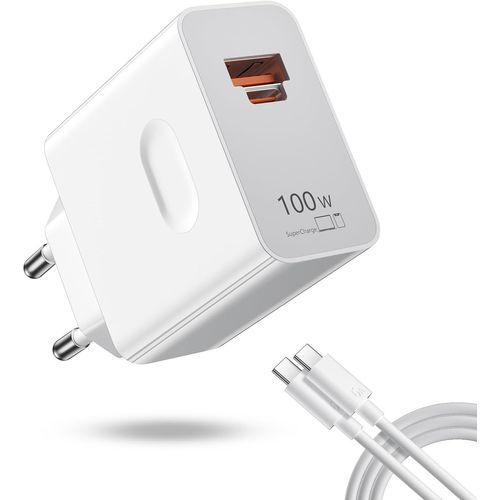 GOTHICANA BY EMP100W Supercharge Chargeur Rapide Et 1M 6A Câble Usb C Pour Honor 200 Pro 200 Lite Magic7 5 6, 2 Ports Pd Chargeur Rapide Usb Per Honor 90 Smart X6B X7B 70 Lite X8A X7A X6A X8B X7B Mag