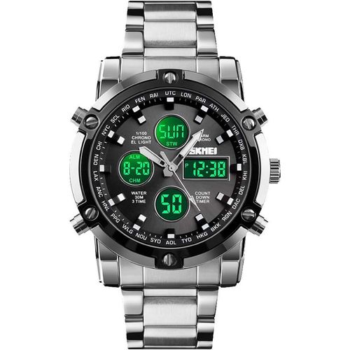 Gouts Et Couleurshomme Digital Montre Militaire, Sports Montre Numérique Étanche Chronomètre Minuteur Alarme Calendrier El Lumière