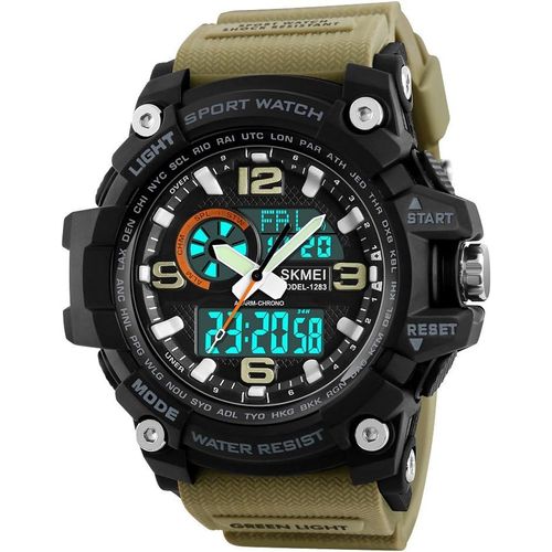 Gouts Et Couleursmontre De Sport Numérique Pour Homme - Étanche Jusqu'à 50 M - Écran Led - Grand Cadran - Chronomètre - Alarme