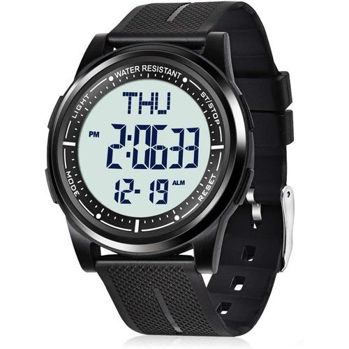 Gouts Et Couleursmontre Digitale Étanche Hommes Femmes Avec Chronomètre Compte À Rebours Alarme Format 12/24 Heures, Montre Sport Ultra-Léger Avec Affichage Grand Angle