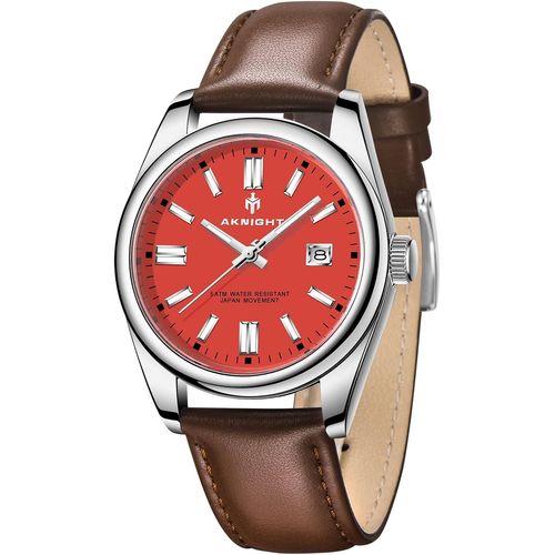 Gouts Et Couleursaknight Hommes Montre Analogique Quartz Mouvement À La Mode Chronographe Casual Sports Design 50m Résistance À L'eau Élégant Cadeau Pour Hommes¿