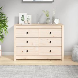 Armoire Latérale 100x40x72 Cm Bois De Pin Massif