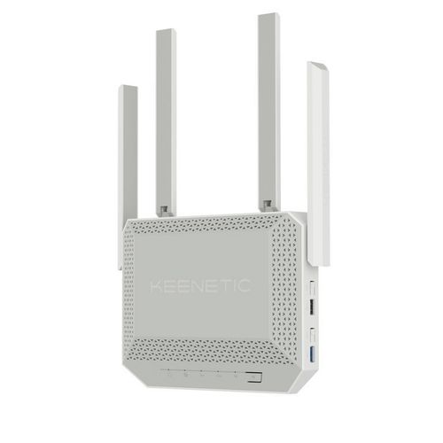 Keenetic Titan Router Multi-Gigabit Wi-Fi 7 BE7200 mesh con smart switch con 1 porta 10G, 1 porta 2.5G e 4 porte 1G, porte USB 3.2 e 2.0 multifunzione