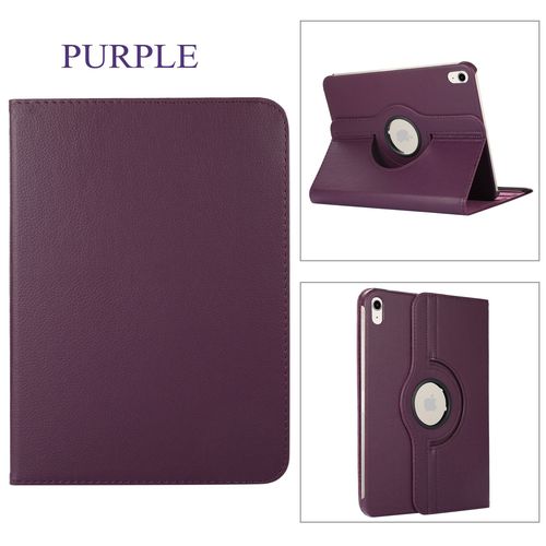 Housse Violette Apple Ipad 11 Pouces 2025 A16 Cuir Pu Rotative 360 Degres - Etui Violet Coque De Protection 360 Degrés Tablette New Apple Ipad 11eme Generation - Accessoires Pochette Xeptio