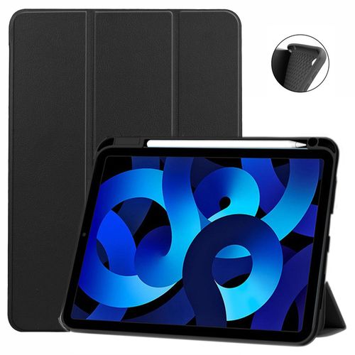 Etui Nouvel Apple Ipad 11 Pouces 2025 A16 Smartcover Pliable Noir Avec Porte Stylet - Housse Noire Coque De Protection New Apple Ipad 11eme Generation - Accessoires Tablette Pochette Xeptio Case