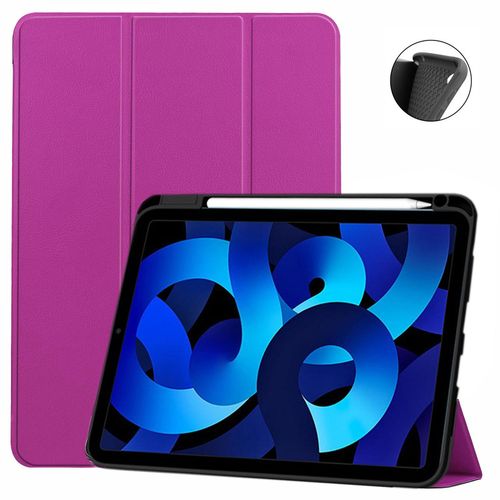 Etui Violet Apple Ipad 11 Pouces 2025 A16 Smartcover Pliable Violet Avec Porte Stylet - Housse Violette Coque De Protection New Apple Ipad 11eme Generation - Accessoires Tablette Pochette Xeptio Case