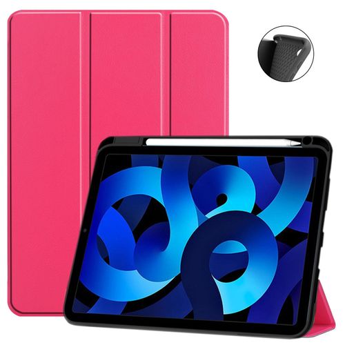 Etui Nouvel Apple Ipad 11 Pouces 2025 A16 Smartcover Pliable Rose Avec Porte Stylet - Housse Coque De Protection New Apple Ipad 11eme Generation - Accessoires Tablette Pochette Xeptio Case