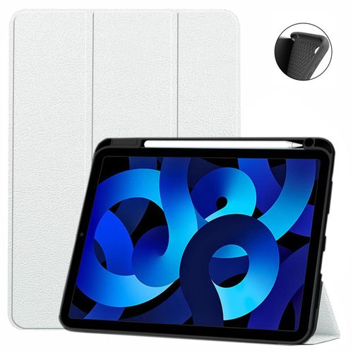Etui Nouvel Apple Ipad 11 Pouces 2025 A16 Smartcover Pliable Blanc Avec Porte Stylet - Housse Blanche Coque De Protection New Apple Ipad 11eme Generation - Accessoires Tablette Pochette Xeptio Case