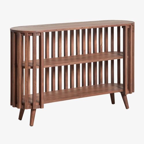 Buffet 120x35 Cm En Bois D'acacia Dragor Brun Acacia Foncé
