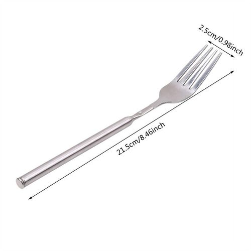Fourchette rétro pour barbecue,télescopique,extensible,pour dîner,fruits,Dessert,fourchette à Long manche,couverts en acier inoxydable,fourchette,vaisselle