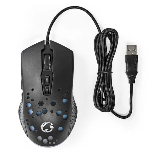 Souris De Jeu Filaire 7 Boutons Programmables RGB 12 Modes d'Eclairage