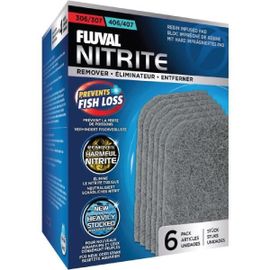Blocs Éliminateurs De Nitrite Pour Aquarium - Fluval - Pour Filtres Extérieur Fluval 306/307 Et 406/407 - 6 Pieces