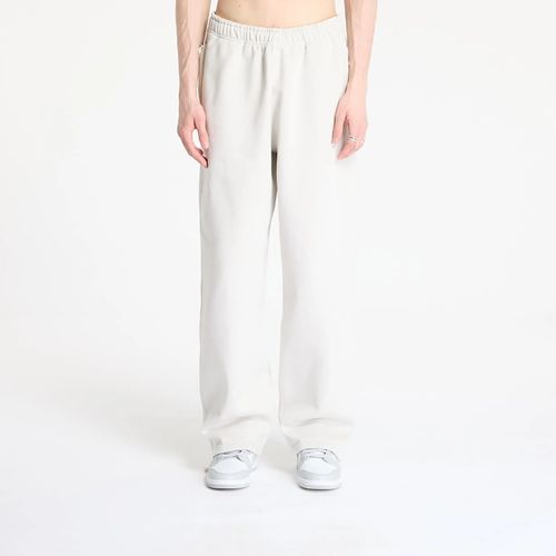 Solo Swoosh Men's Open-Hem Fleece Pants Light Bone/ White S