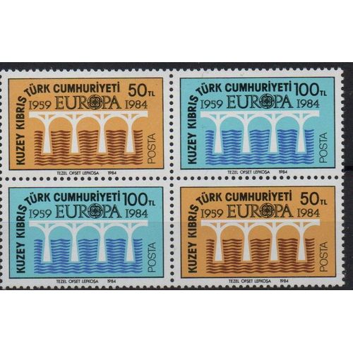 Chypre Turque Timbres Europa 1984