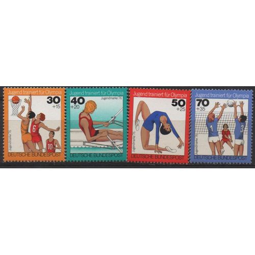 Allemagne Timbres Jeux Olympiques De Montréal 1976