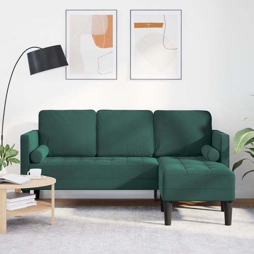Vidaxl Vert Foncé Polyester Standard Rangement Canapé Méridienne