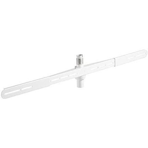 Support Pour Barre De Son Design Staffeli Trépied Tv Avec Fonction Rotative À 140°, Vernis De Qualité Supérieure Et Résistant En Blanc