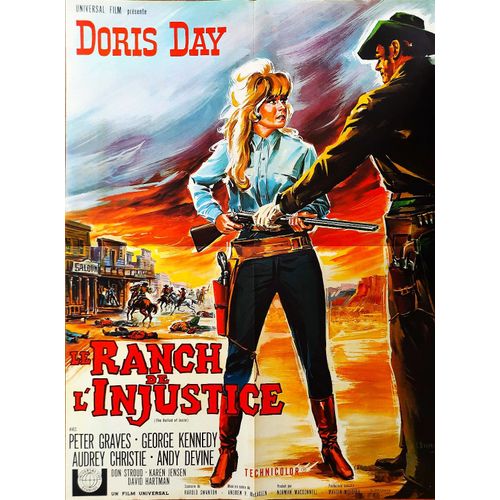 *** Le Ranch De L'Injustice (The Ballad Of Josie) - De Andrew V. Mclaglen - 1967 - Doris Day - Peter Graves - George Kennedy - Affiche Cinéma Originale - 60 X 80 (Belinsky) - Très Bon Etat ***