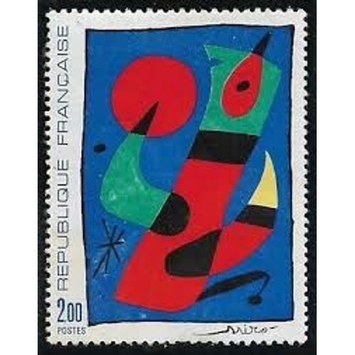 Exposition Philatélique "Arphila75" Oeuvre De Joan Miro Année 1974 N° 1811 Yvert Et Tellier Luxe
