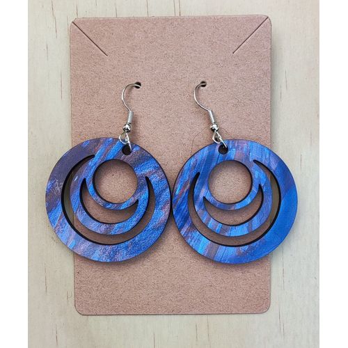 Boucles D'oreilles Bois Modèle S001