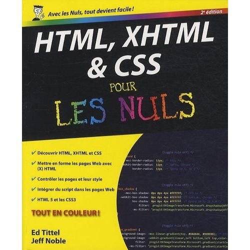 Html, Xhtml Et Css Pour Les Nuls