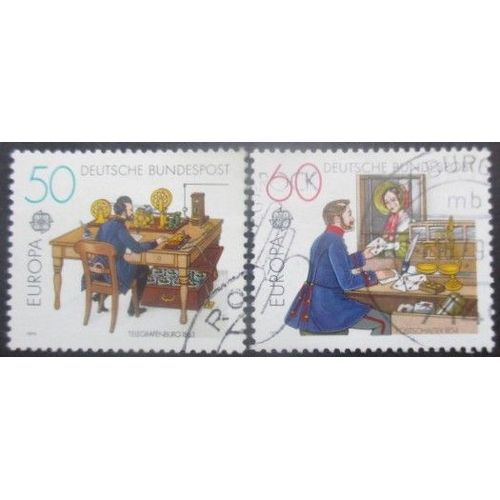 Allemagne Rfa N°855 Et 856 Europa Oblitérés