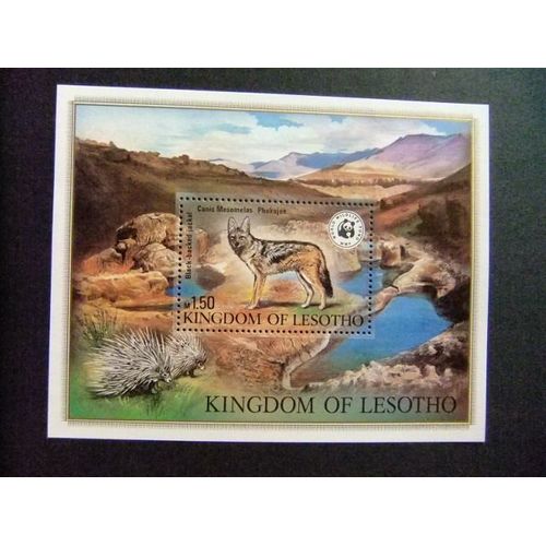 42 Lesotho 1981 / Wwf Proteccion Vida Salvaje / Yvert Bloc 12 Mnh
