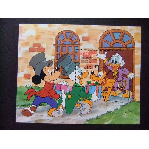 42 Lesotho 1983 / Navidad Noël Walt Disney / Yvert Bloc 19 Mnh