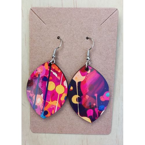 Boucles D'oreilles Bois Modèle S004