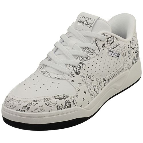 Chaussures Skechers Snoop Dogg Koopa Blanc Noir Sneakers Tendance
