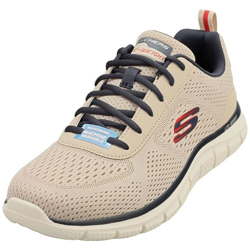 Chaussures Skechers Track Leshur Baskets Taupe Marine