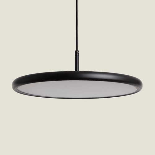 Suspension Led 28w Métal Cct Sélectionnable Meisel Noir