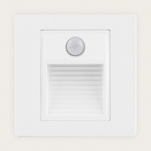 Balise Murale Led Encastrable Avec Détecteur Pir Pruit 3000k Blanc Blanc Chaud