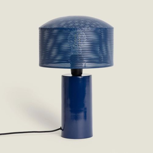 Lampe À Poser Métal Kondavil Bleu