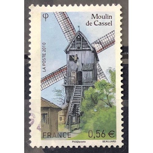 Les Moulins 2010 - Moulin À Vent De Cassel 0,56€ (Très Joli N° 4486) Obl - France Année 2010 - Brn83 - N33345