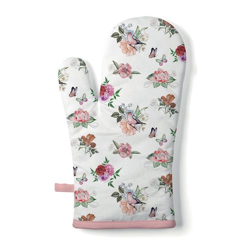 Gant De Cuisine Charlotte Fleurs Oiseaux Et Papillons