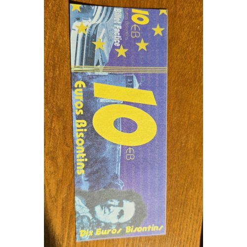 Billet Dix Euros Bisontin