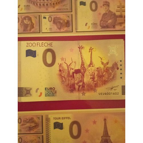 Billet Touristique Euro Souvenir Zoo De La Flèche