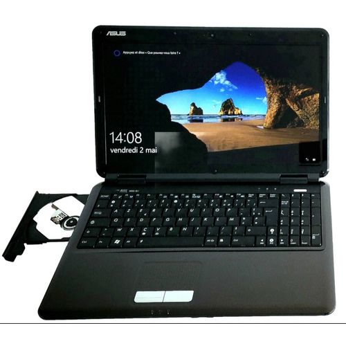ASUS Pro5DIJ-SX301X - Core 2 Duo T6570 / 2.1 GHz - Win 7 Pro 64 bits - 3 Go RAM - 320 Go HDD - DVD SuperMulti DL - 15.6" Color Shine 1366 x 768 (HD) - GMA 4500M - noir